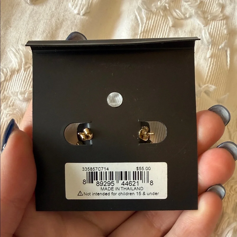 Coach Gold Bow Dangle Earrings - Picture 2 of 2